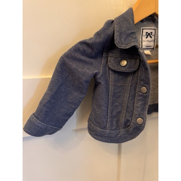 Toddler Girls Gymboree Soft Stretch Denim Snap Jean Jacket 12-24 Mo Excellent - Picture 5 of 7